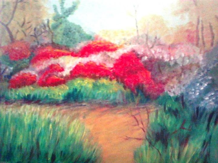 Pintura titulada "Floral" por Lili, Obra de arte original