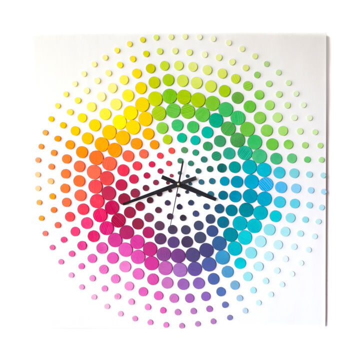 Design / Projektowanie użytkowe zatytułowany „Time of rainbow 27.…” autorstwa Liliana Stoica, Oryginalna praca, Akryl Zamont…
