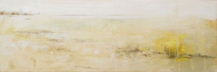 Painting titled "Horizon du vide" by Liliane Bordes, Original Artwork, Acrylic