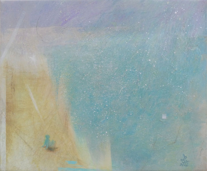 Картина под названием "Immersion" - Liliane Bordes, Подлинное произведение искусства, Акрил