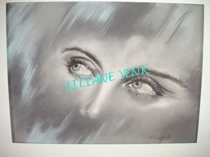 Painting titled "T'as d'beaux yeux" by Liliane Yenk, Original Artwork