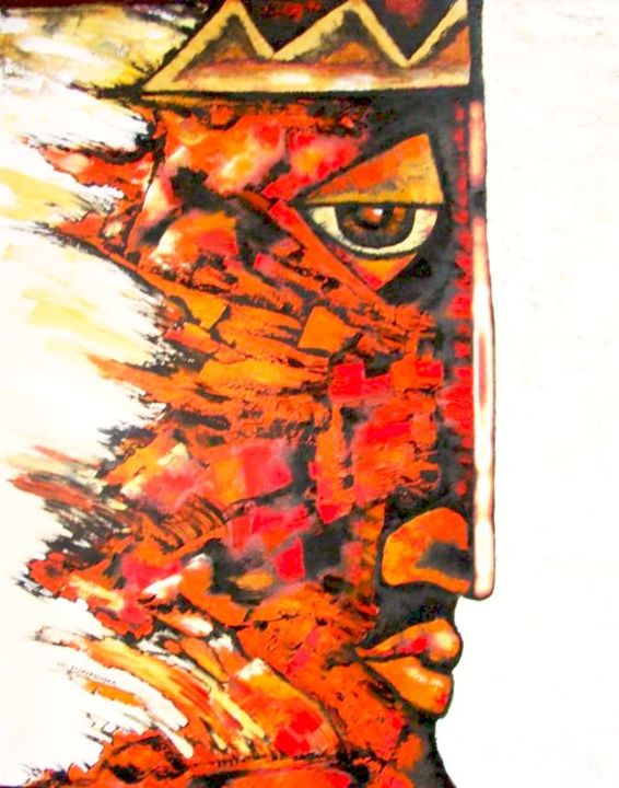 Painting titled "Makbet - Makbeth" by Lili Fijalkowska, Original Art, Oil