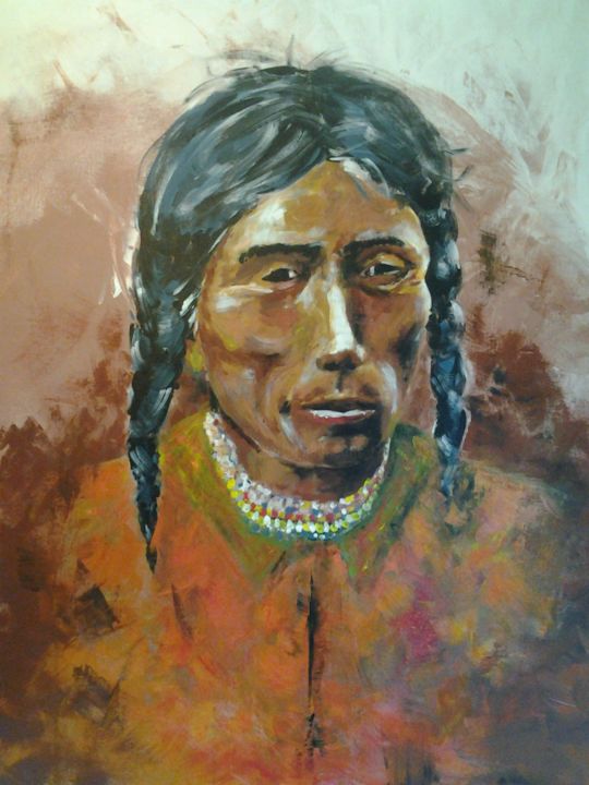 Painting titled "Indien" by Lilichacha, Original Artwork, Acrylic