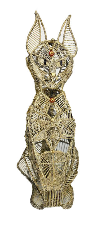 Sculpture intitulée "Ekyiazhir" par Lilight Paris, Œuvre d'art originale, Fil de fer