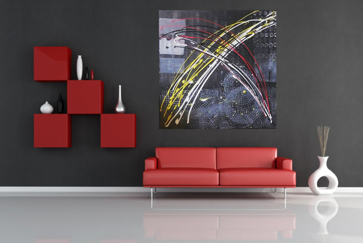 Painting titled "Désillusion" by Lm-Art, Original Artwork, Acrylic