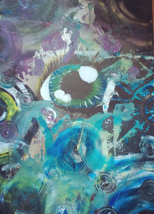 Peinture intitulée "Acrylique sur Toile…" par Lillythekraken, Œuvre d'art originale, Acrylique