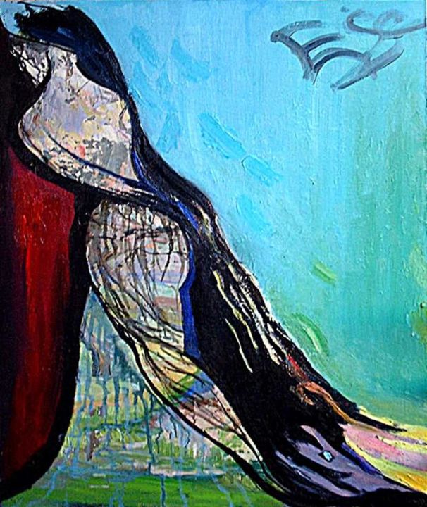 Malerei mit dem Titel "Escape" von Lilit Vardanyan, Original-Kunstwerk, Öl