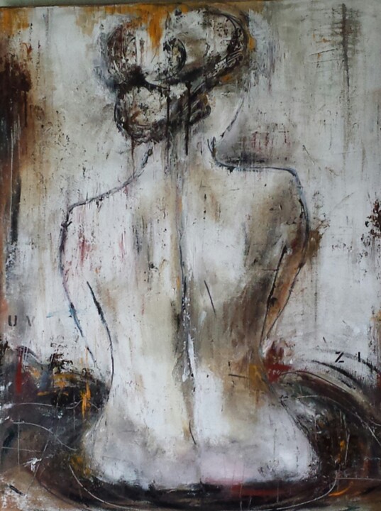 Peinture intitulée "LA FEMME" par Lilou C, Œuvre d'art originale, Huile