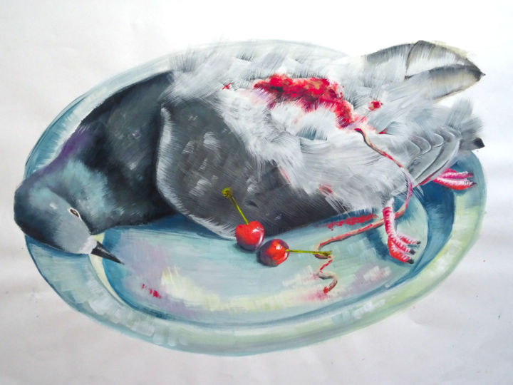 绘画 标题为“Nature morte” 由Manon F, 原创艺术品, 水粉