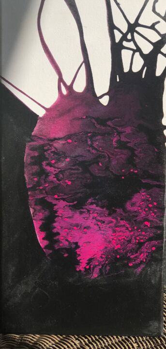 Peinture intitulée "Le cœur a ses raiso…" par Liloue, Œuvre d'art originale, Acrylique Monté sur Autre panneau rigide