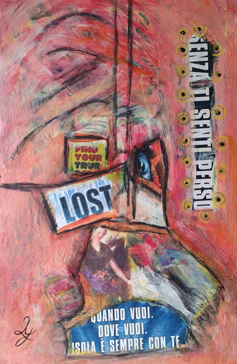 Painting titled "Lost...." by Lily-Anna, Original Artwork