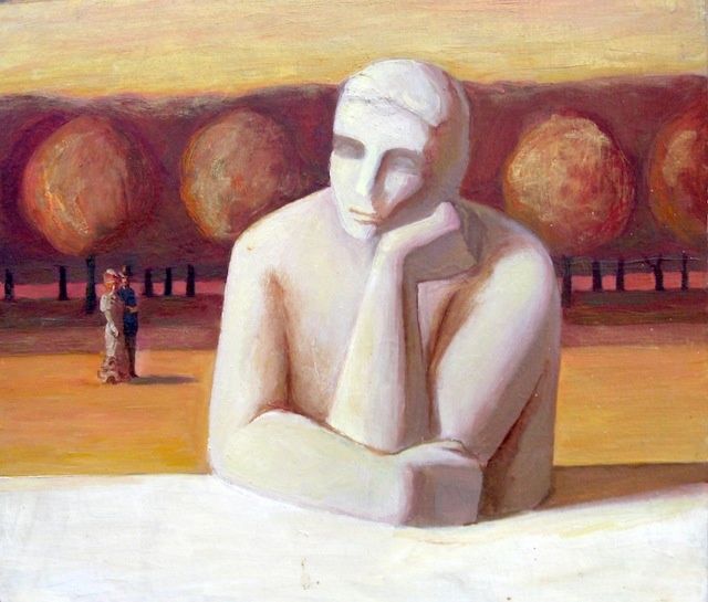 Картина под названием "Melancholy" - Лиля Муратова, Подлинное произведение искусства, Другой