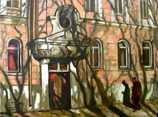 Картина под названием "Тени  (Shadows)" - Лиля Муратова, Подлинное произведение искусства, Масло