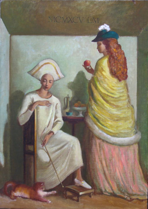 Malerei mit dem Titel "Завтрак. (Breakfast…" von Lilia Muratova, Original-Kunstwerk, Öl