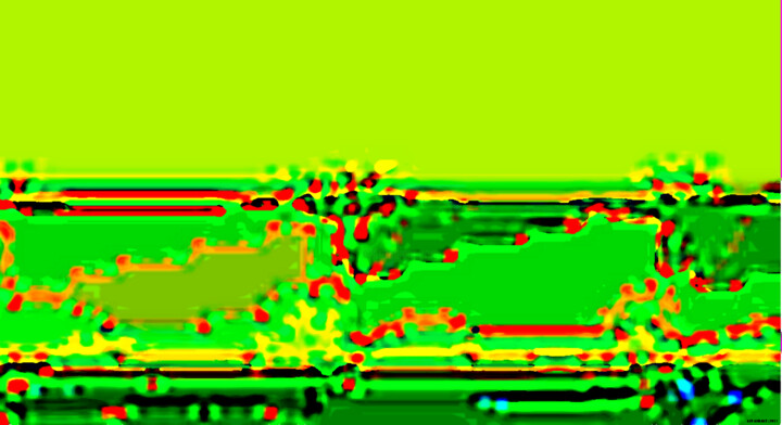 数字艺术 标题为“Waves of Green” 由Lin Giralt, 原创艺术品, 数字油画