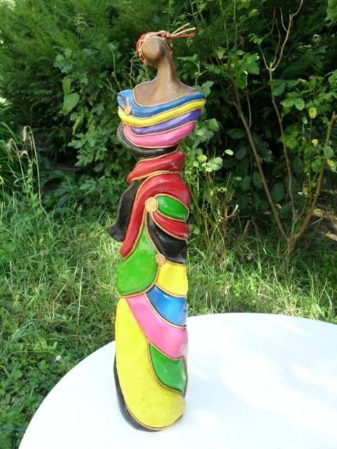 Sculpture titled "CREOLE" by Vesselina, Original Artwork, Terra cotta