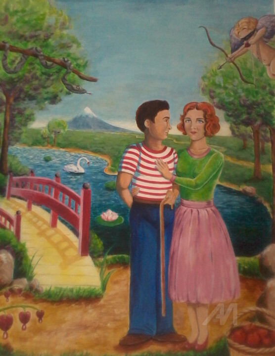 L Amour Est Aveugle Painting By Linda Kacer Artmajeur L Amour Est Aveugle Painting By Linda Kacer Artmajeur