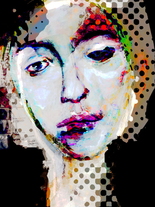 Digital Arts titled "MOUSSELINE" by Linda Vachon, Original Artwork, Digital Painting