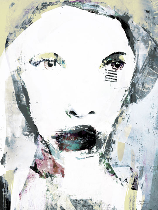 Digital Arts titled "REGARDE-MOI MATHILDE" by Linda Vachon, Original Art, Digital Painting