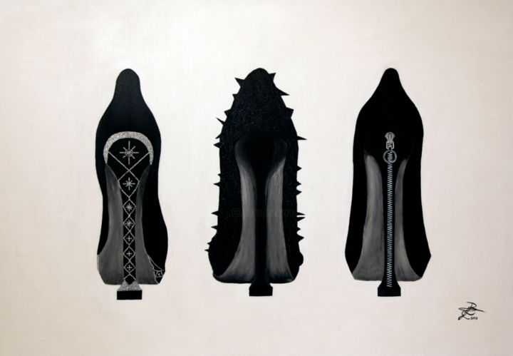 "heels-100-x-70cm-mi…" başlıklı Tablo Linda Berg tarafından, Orijinal sanat, Akrilik