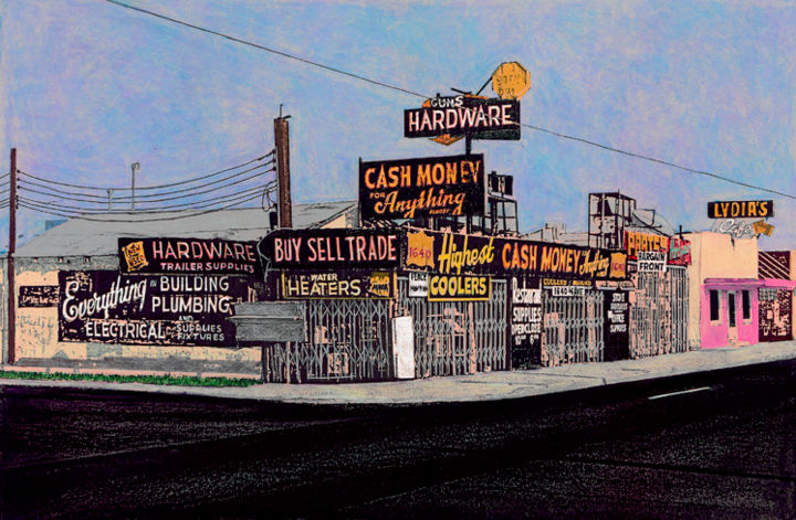 Ζωγραφική με τίτλο "Cash Money for Anyt…" από Linda Rosenfield, Αυθεντικά έργα τέχνης