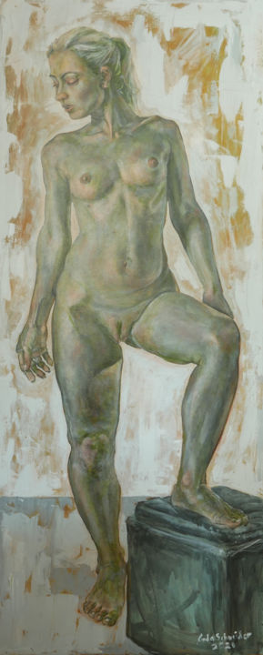 绘画 标题为“la donna alte” 由Linda Schneider, 原创艺术品, 油
