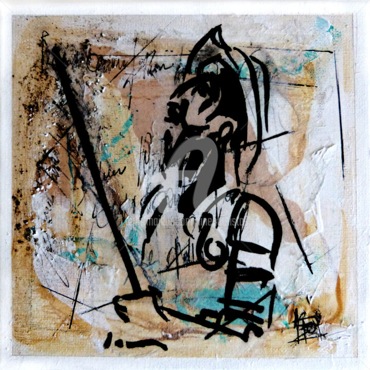 Peinture intitulée "Don Quijote 4" par Line Bautista, Œuvre d'art originale, Acrylique
