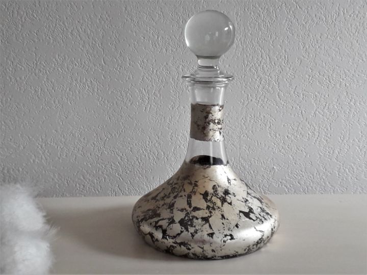 Design intitulée "Carafe à décanter,…" par Lin-Et-Patine, Œuvre d'art originale, Art de la table