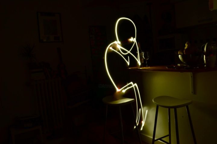 Photographie intitulée "Slowlight" par Line Wotquenne, Œuvre d'art originale, Photographie numérique