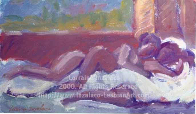 Painting titled "Heavenly" by Lorraine Inzalaco, Original Art, Oil