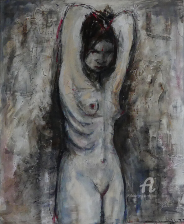 Peinture intitulée "Pose" par Lionel Mallard, Œuvre d'art originale, Acrylique