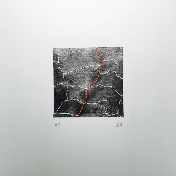 Drawing titled "#11" by Aude Lionel Marie D'Arc, Original Artwork