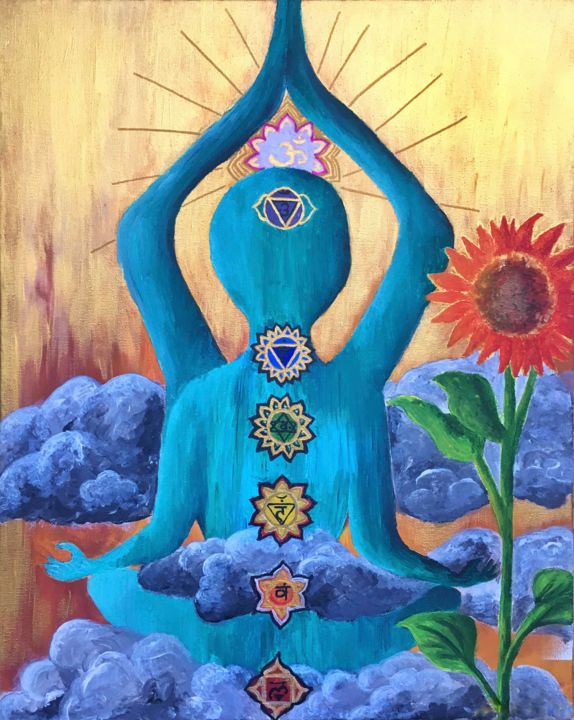 Painting titled "Equanimity" by Hille Malm, Original Art, Acrylic