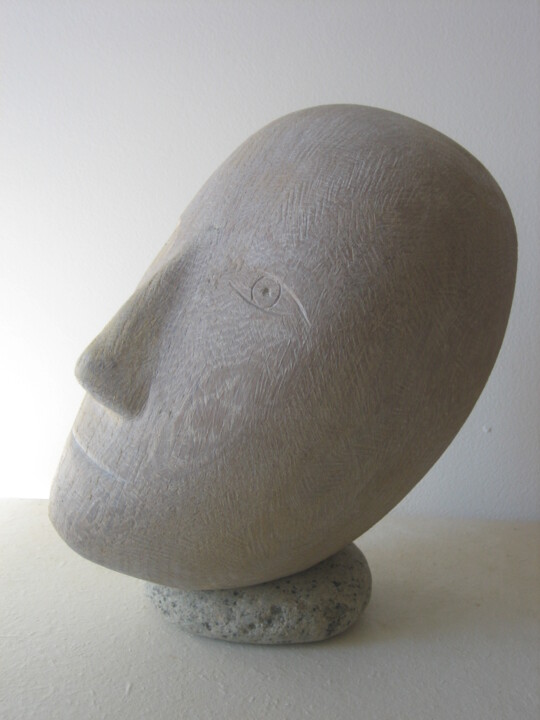 Sculpture titled "Embracing the dista…" by Liquette-Gorbach, Original Artwork, Wood