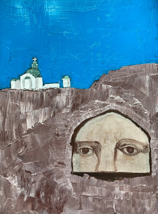 Pintura titulada "The Woman in the Ro…" por Lisa Trevino, Obra de arte original, Acrílico Montado en Otro panel rígido