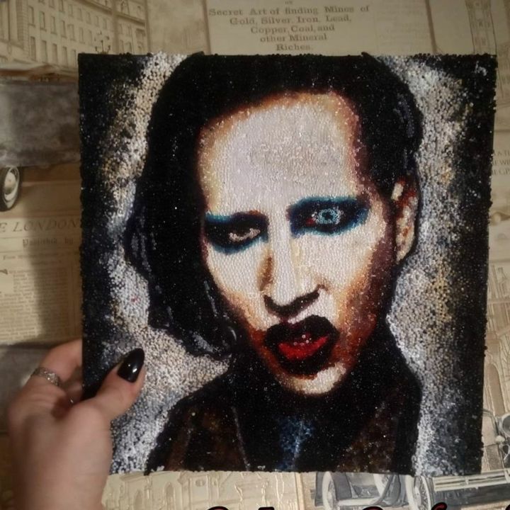 Портрет Мэрилин Мэнсон Marilyn Manson, Картина - Инесса Бондаренко |  Artmajeur