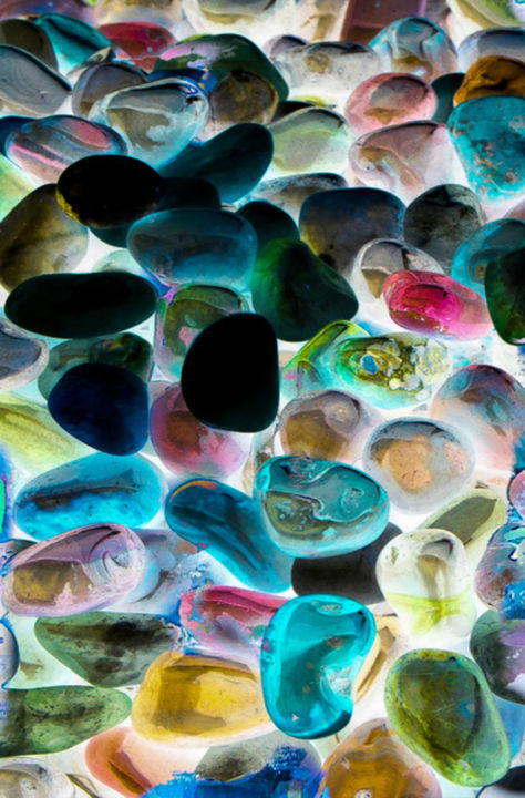 Fotografia intitolato "Beautiful gemstones" da Lisa Kendall Mitchell, Opera d'arte originale, Fotografia digitale
