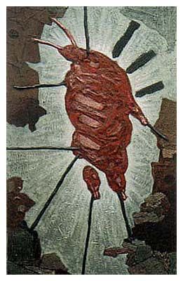 Pittura intitolato "Com a vaca amarrada…" da L. Greco, Opera d'arte originale