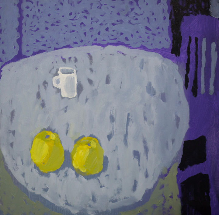 Ζωγραφική με τίτλο "Натюрморт с яблокам…" από Yury Khorev, Αυθεντικά έργα τέχνης, Ακρυλικό