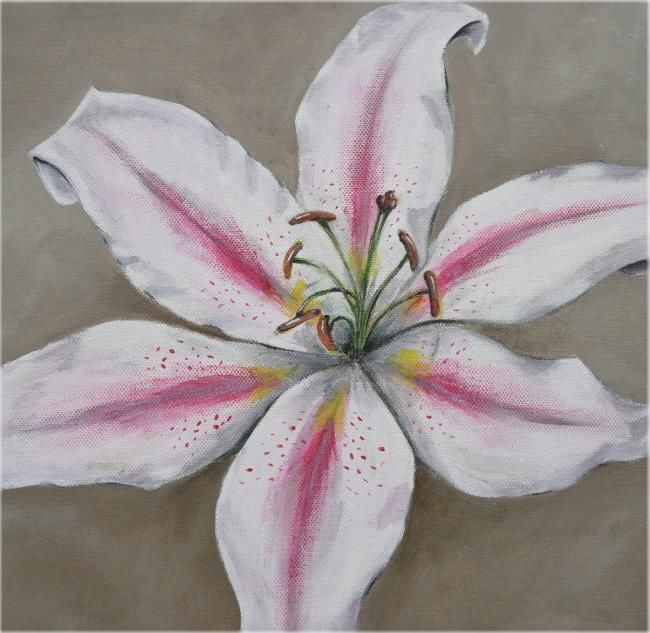 Painting titled "Lily" by Lisa Enright, Original Artwork