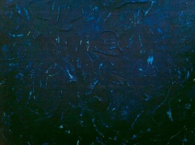 Pintura titulada "Untitled Blue" por Lisa Sole Williams, Obra de arte original, Oleo
