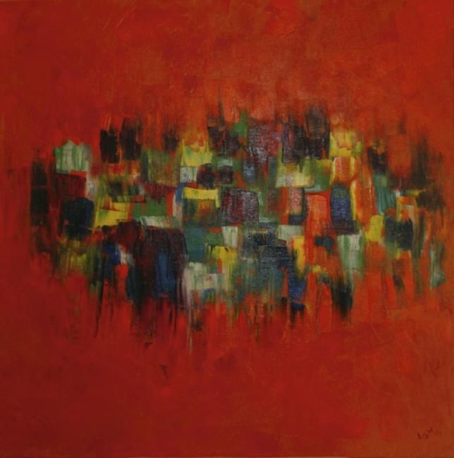 Pintura titulada "Village Life" por Lisa Sole Williams, Obra de arte original,