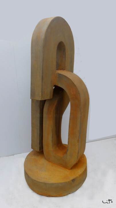 Sculpture intitulée "Nudos XII" par Lito, Œuvre d'art originale, Béton