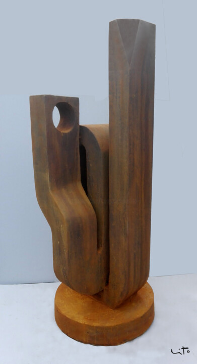 Sculpture intitulée "Nudos XIII" par Lito, Œuvre d'art originale, Béton