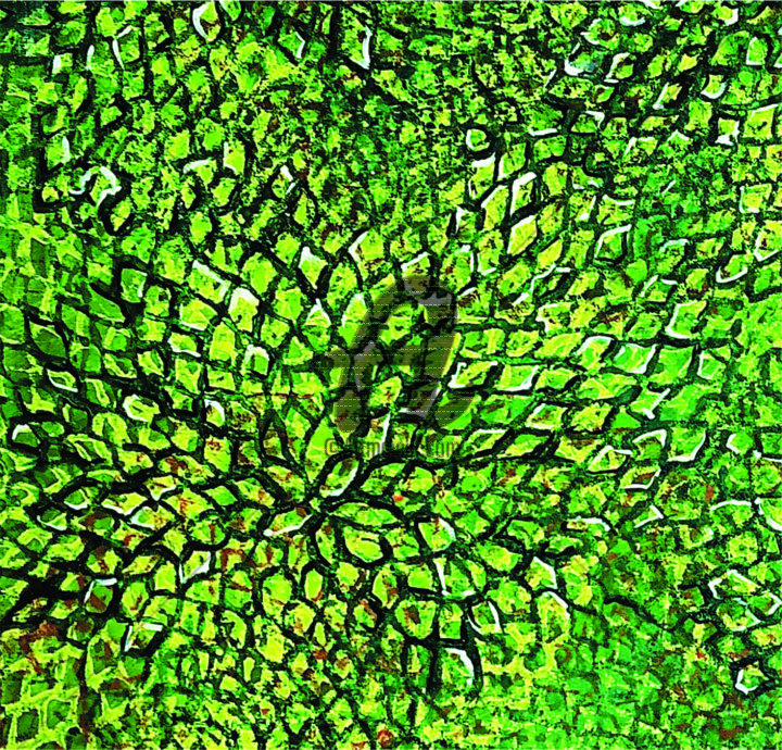 Черно зеленая картина Черно зеленая картина