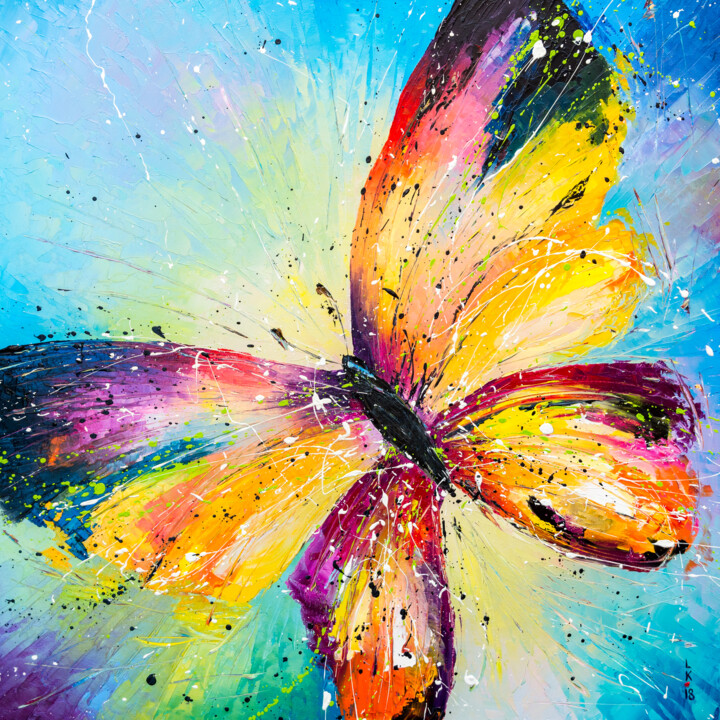 绘画 标题为“Butterfly” 由Liubov Kuptsova, 原创艺术品, 油