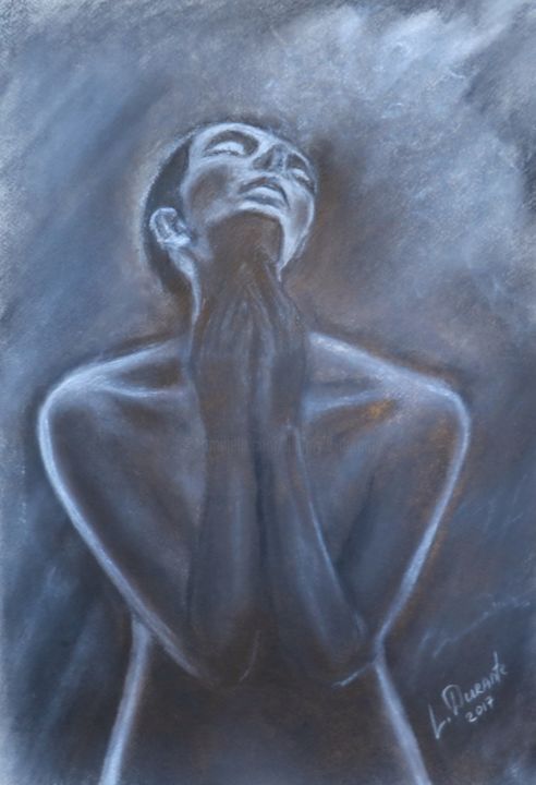 Drawing titled "Desire" by Liudmyla Durante Art & Jewelry, Original Artwork, Pastel