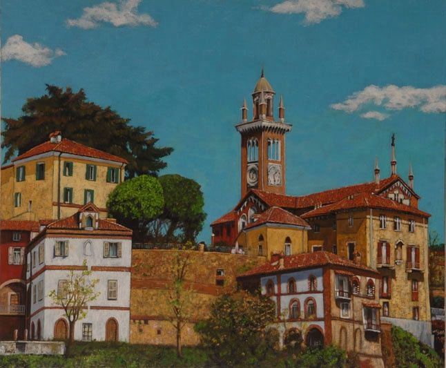 Painting titled "la cattedrale di tr…" by Si G.Livoti, Original Artwork