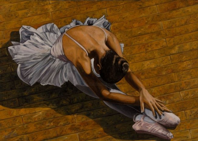 Painting titled "ballerina" by Si G.Livoti, Original Artwork