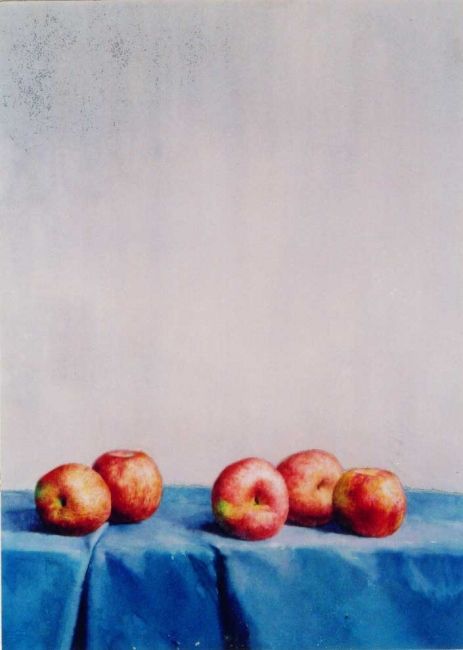 Pittura intitolato "秋实(The fruits of au…" da Wei Li, Opera d'arte originale, Olio